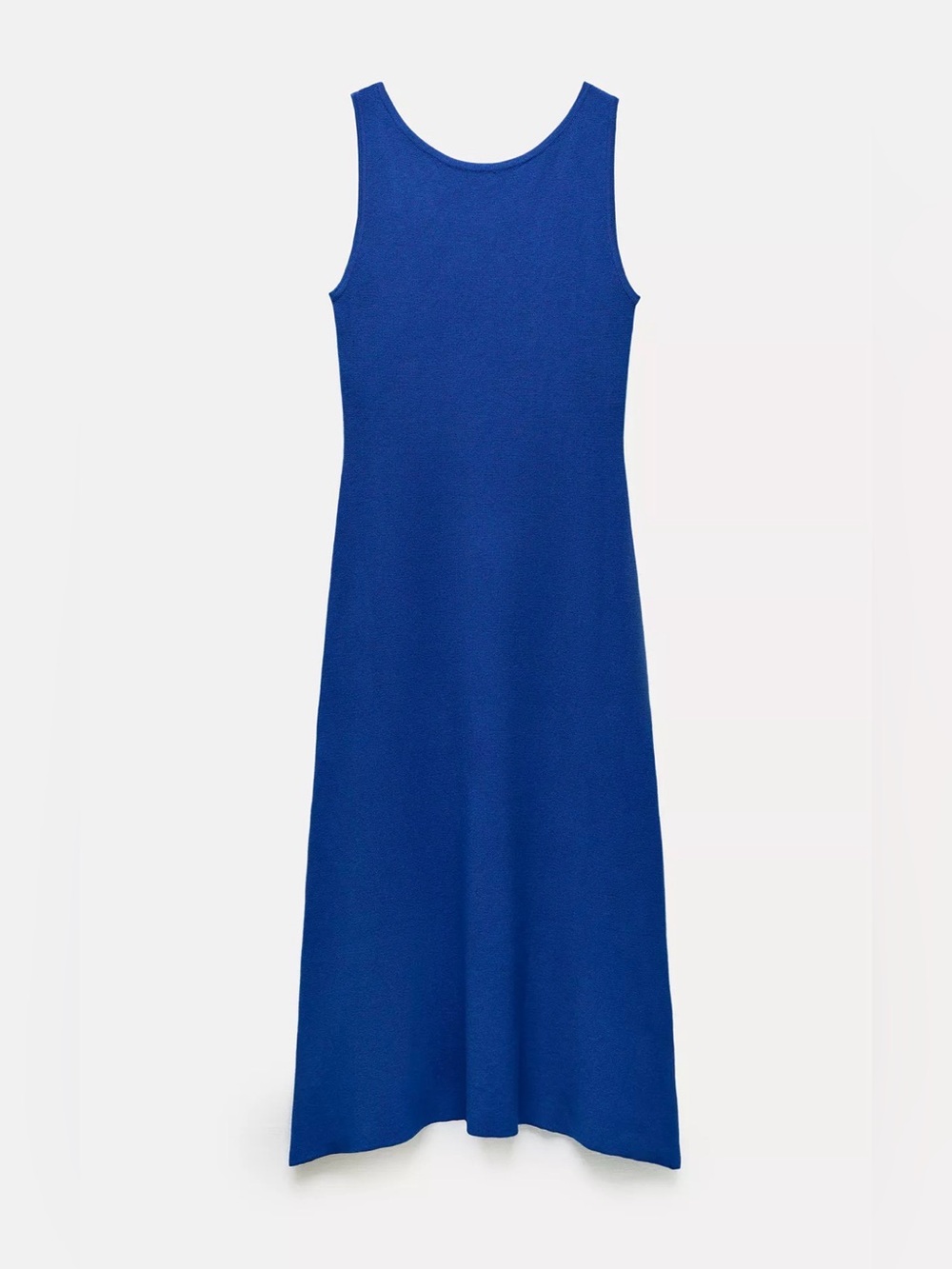 Zara Blue Knit Dress with Open Back